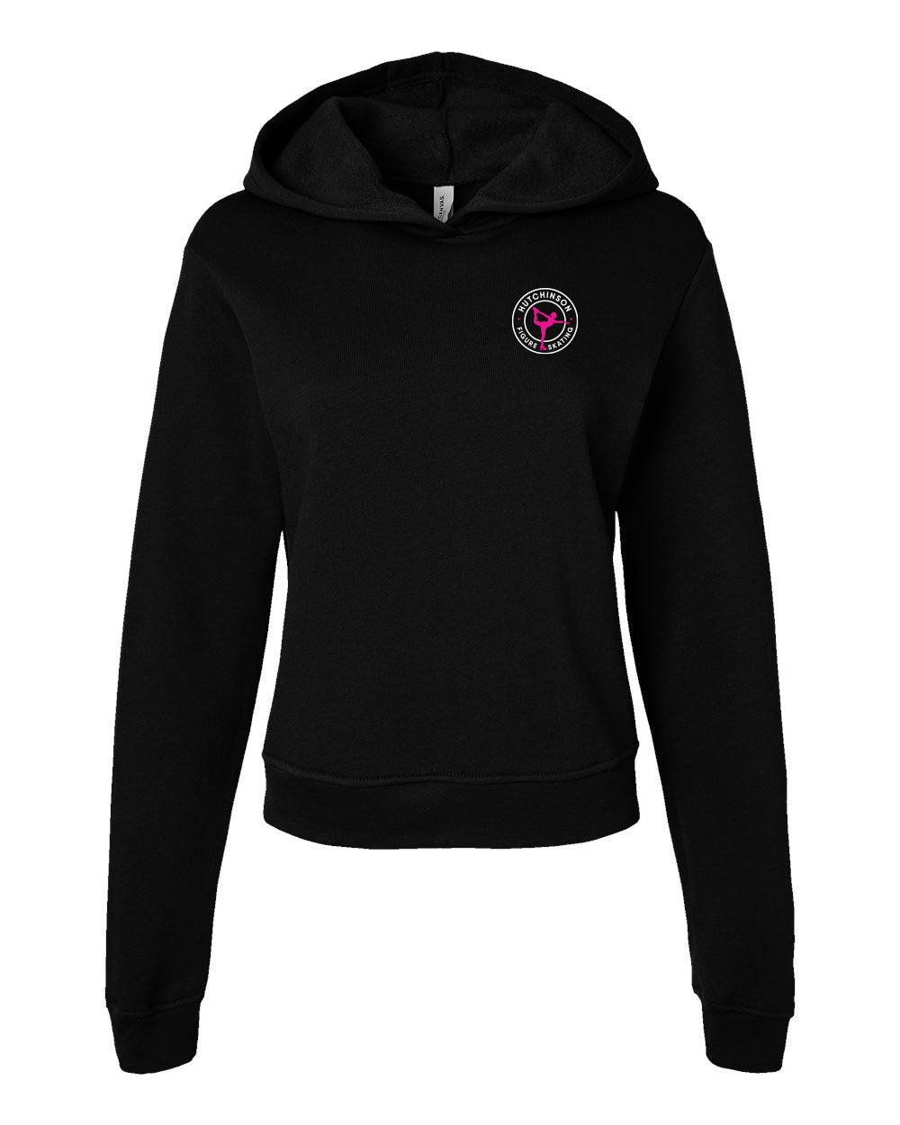 HFSA - Hooded Cropped Embroidered Sweatshirt - Women's