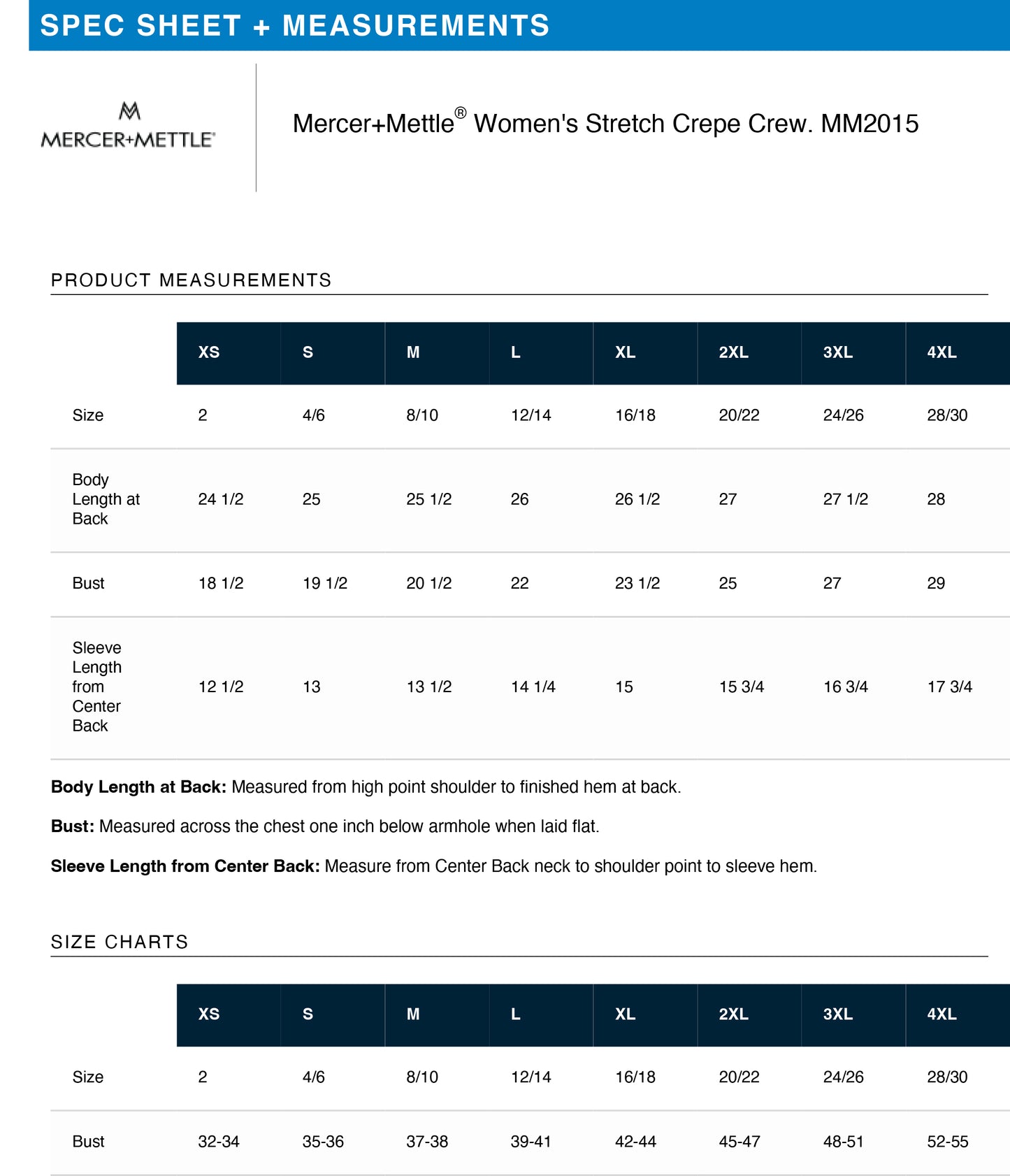 The Lineup- Crepe Crew - Women's (MM2015)