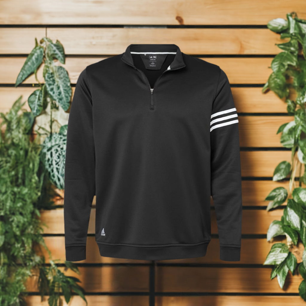 3-Stripes French Terry Quarter-Zip Pullover