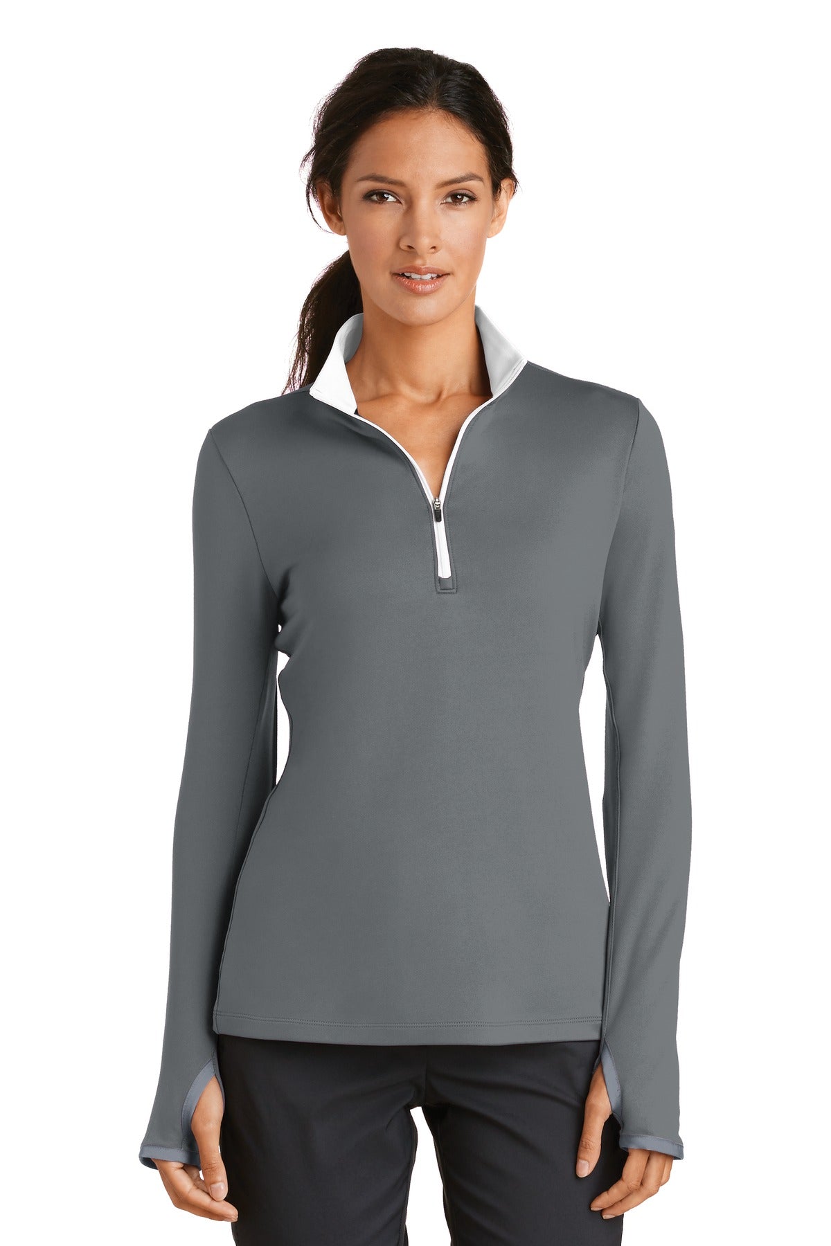 Ladies Dri-FIT Stretch 1/2-Zip Cover-Up