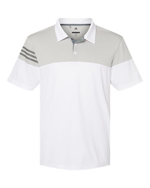 Heathered 3-Stripes Colorblocked Polo