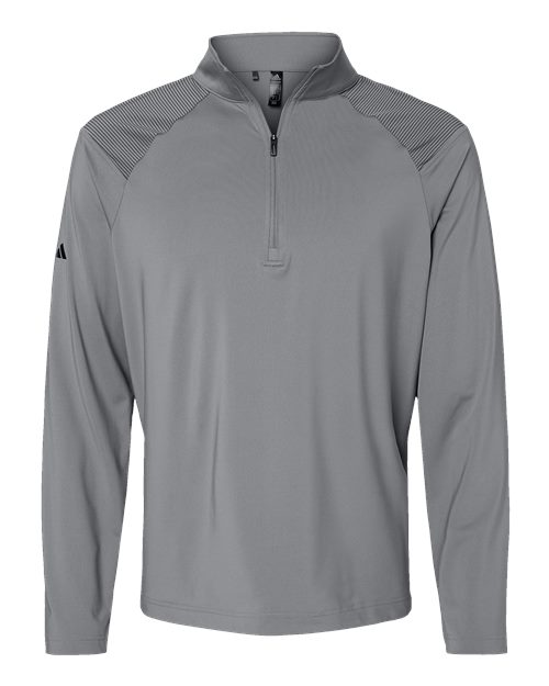 Shoulder Stripe Quarter-Zip Pullover