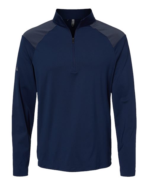 Shoulder Stripe Quarter-Zip Pullover