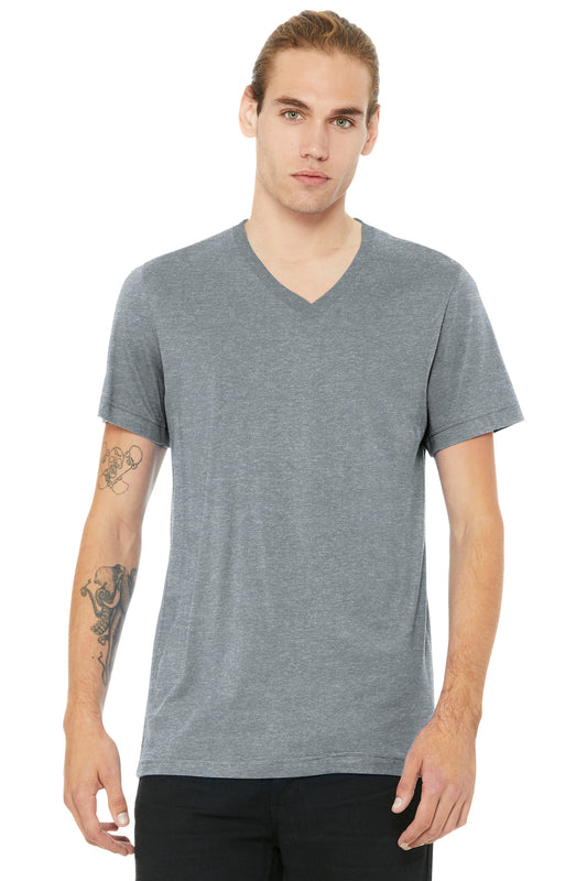 Unisex Heather CVC V-Neck Tee