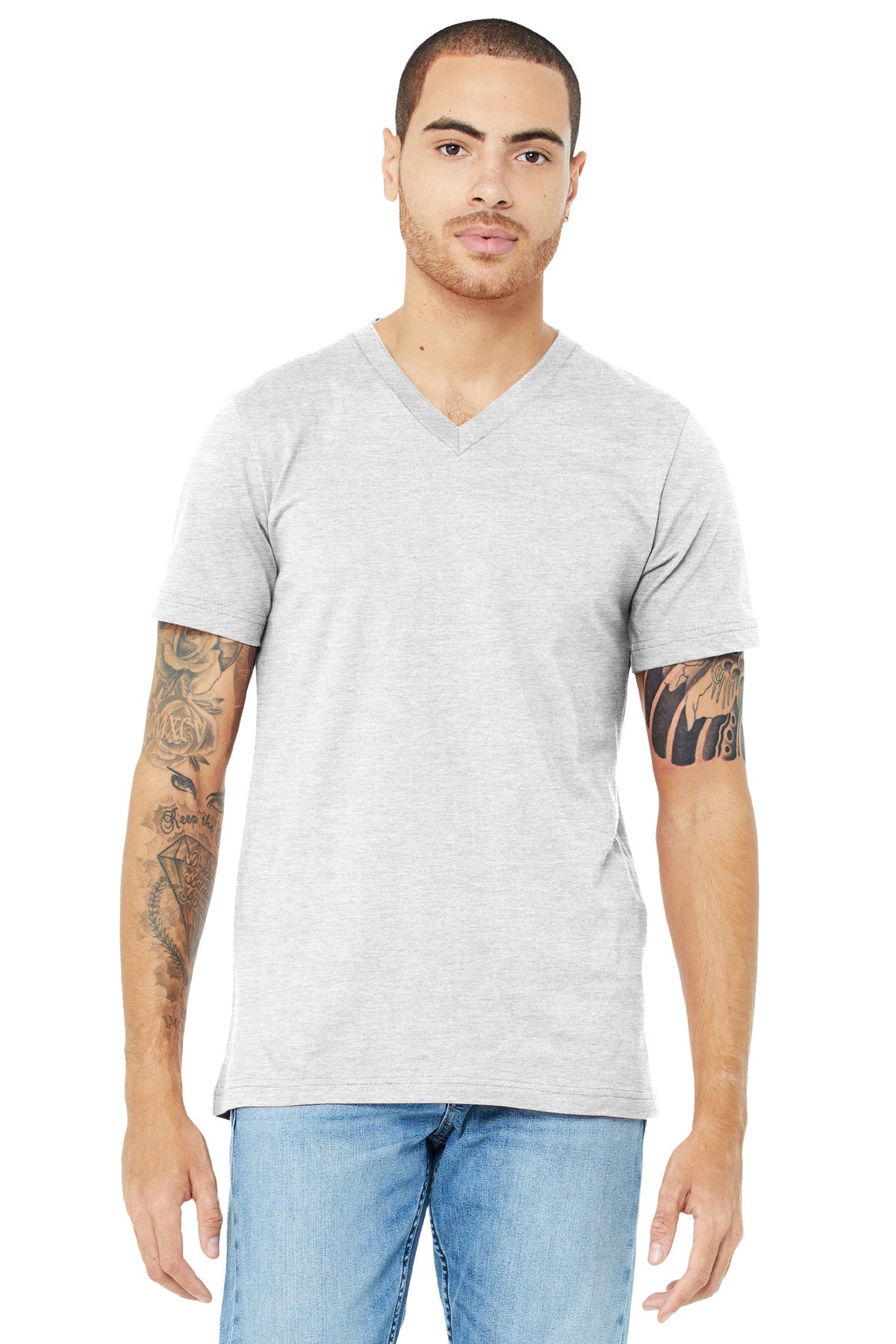 Unisex Jersey Short Sleeve V-Neck Tee