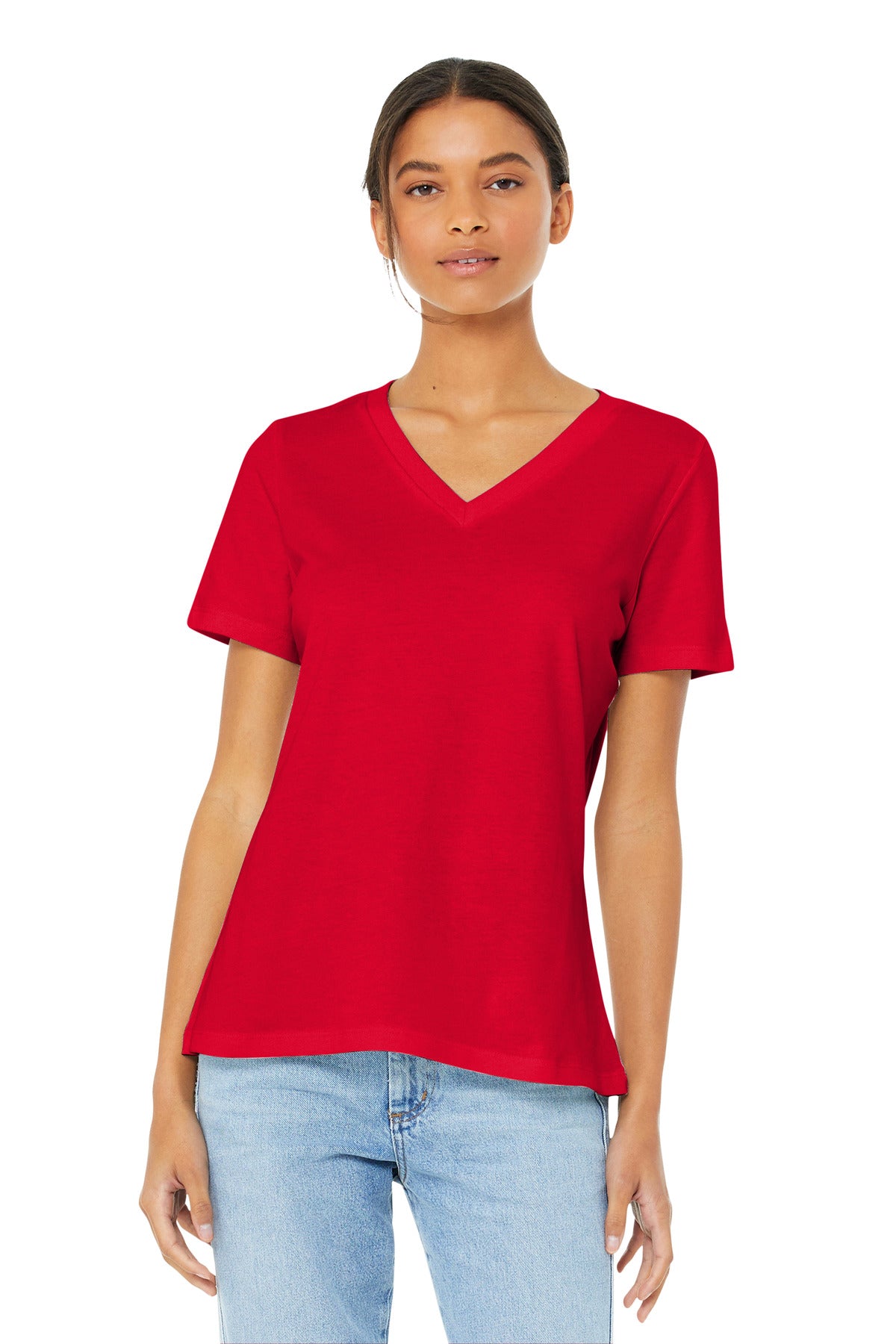 Women's Relaxed Jersey Short Sleeve V-Neck Tee