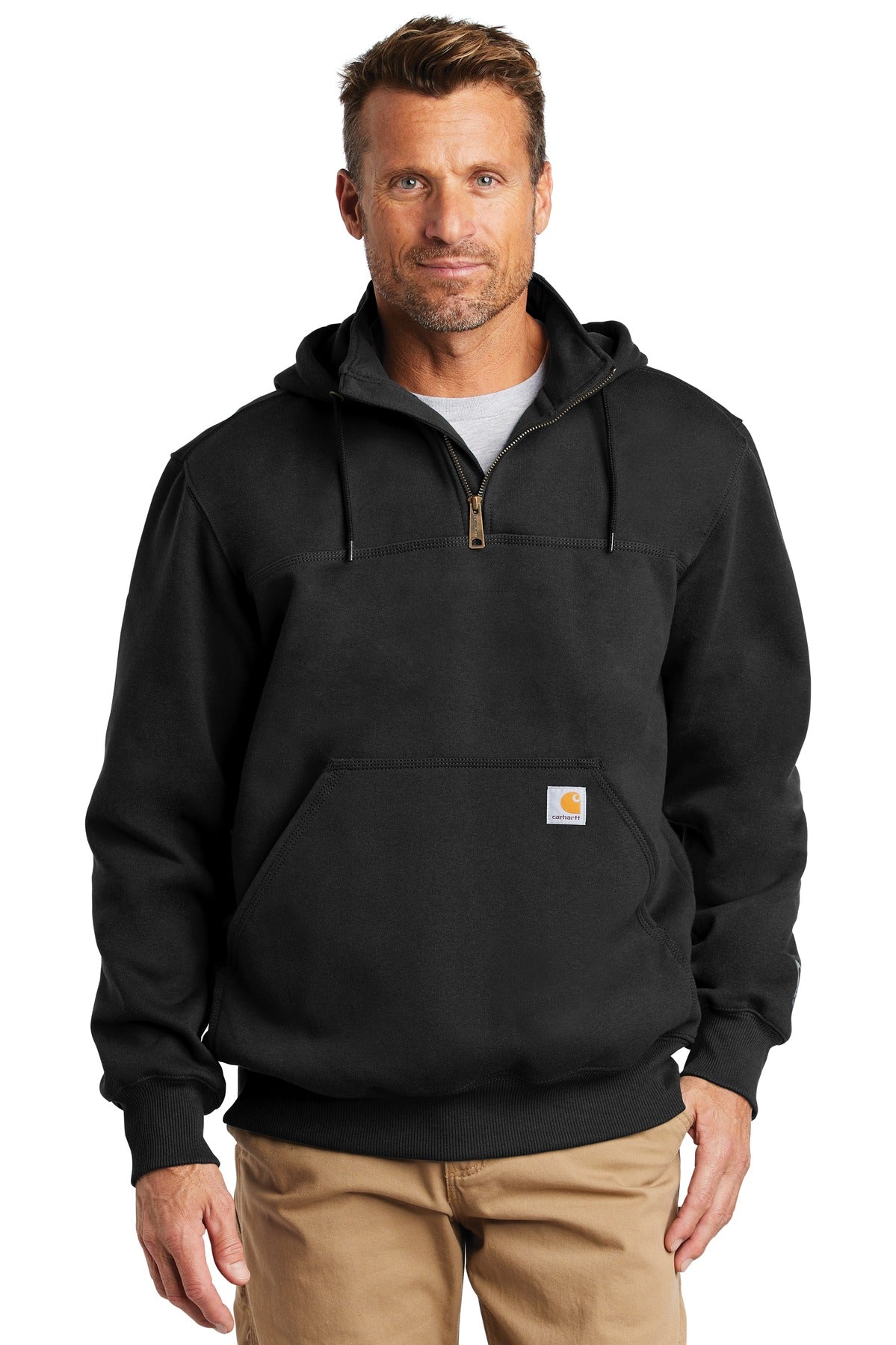 Rain Defender ® Paxton Heavyweight Hooded Zip Mock Sweatshirt