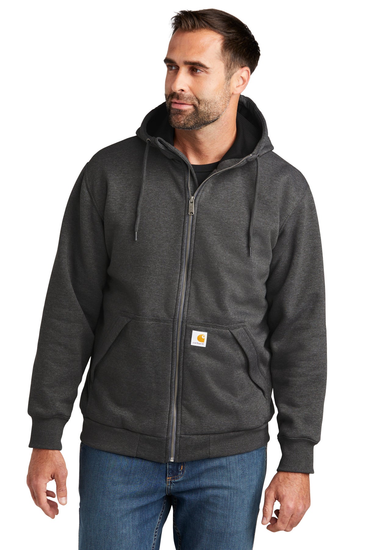 Midweight Thermal-Lined Full-Zip Sweatshirt