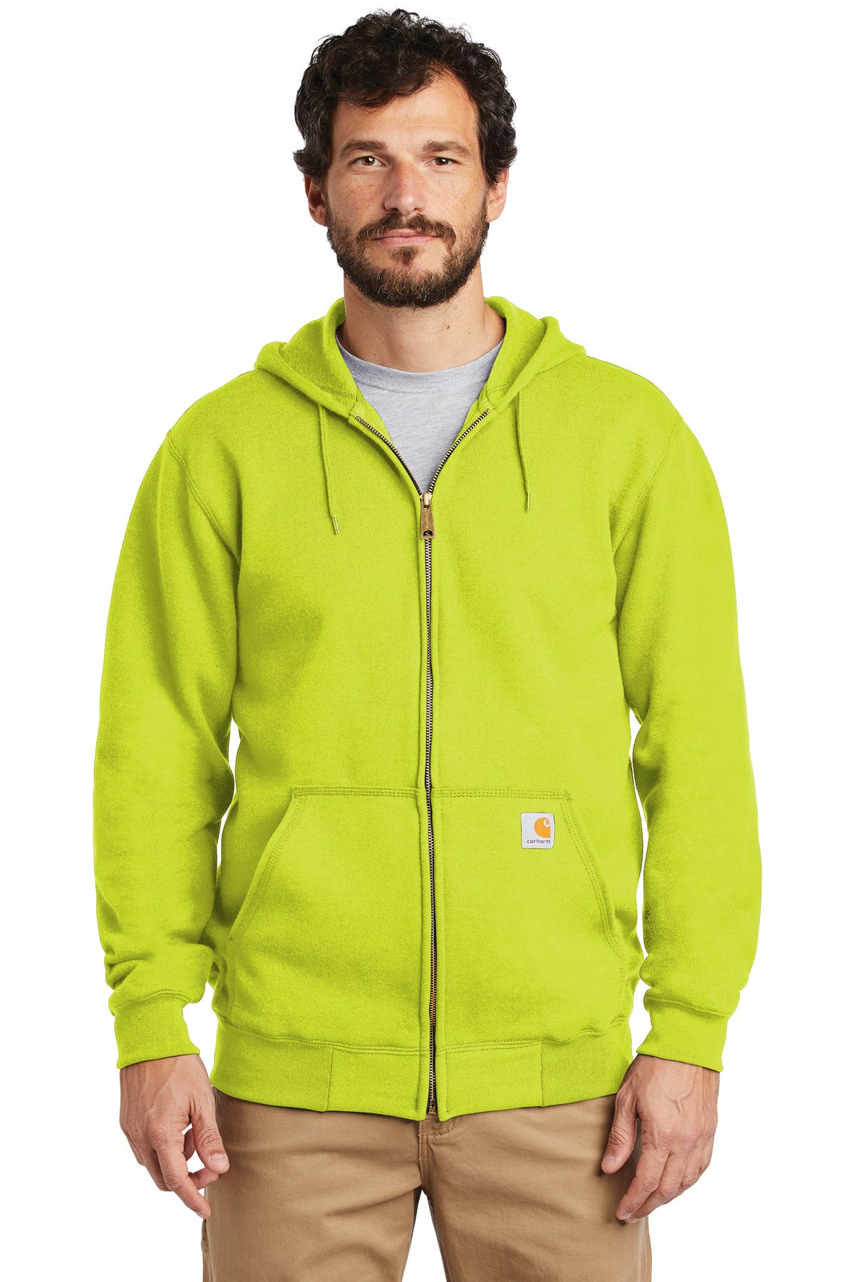 Midweight Hooded Zip-Front Sweatshirt