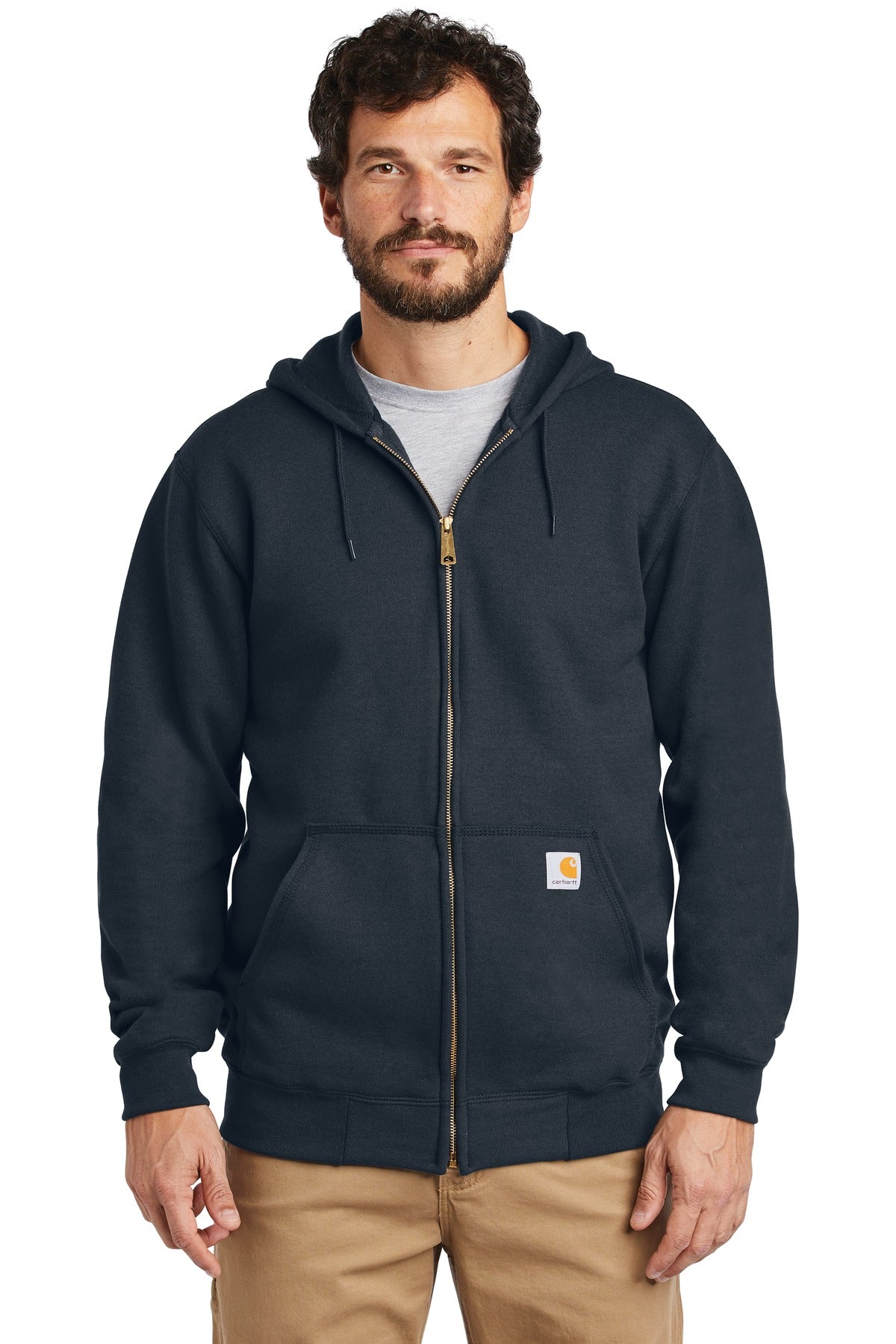 Midweight Hooded Zip-Front Sweatshirt