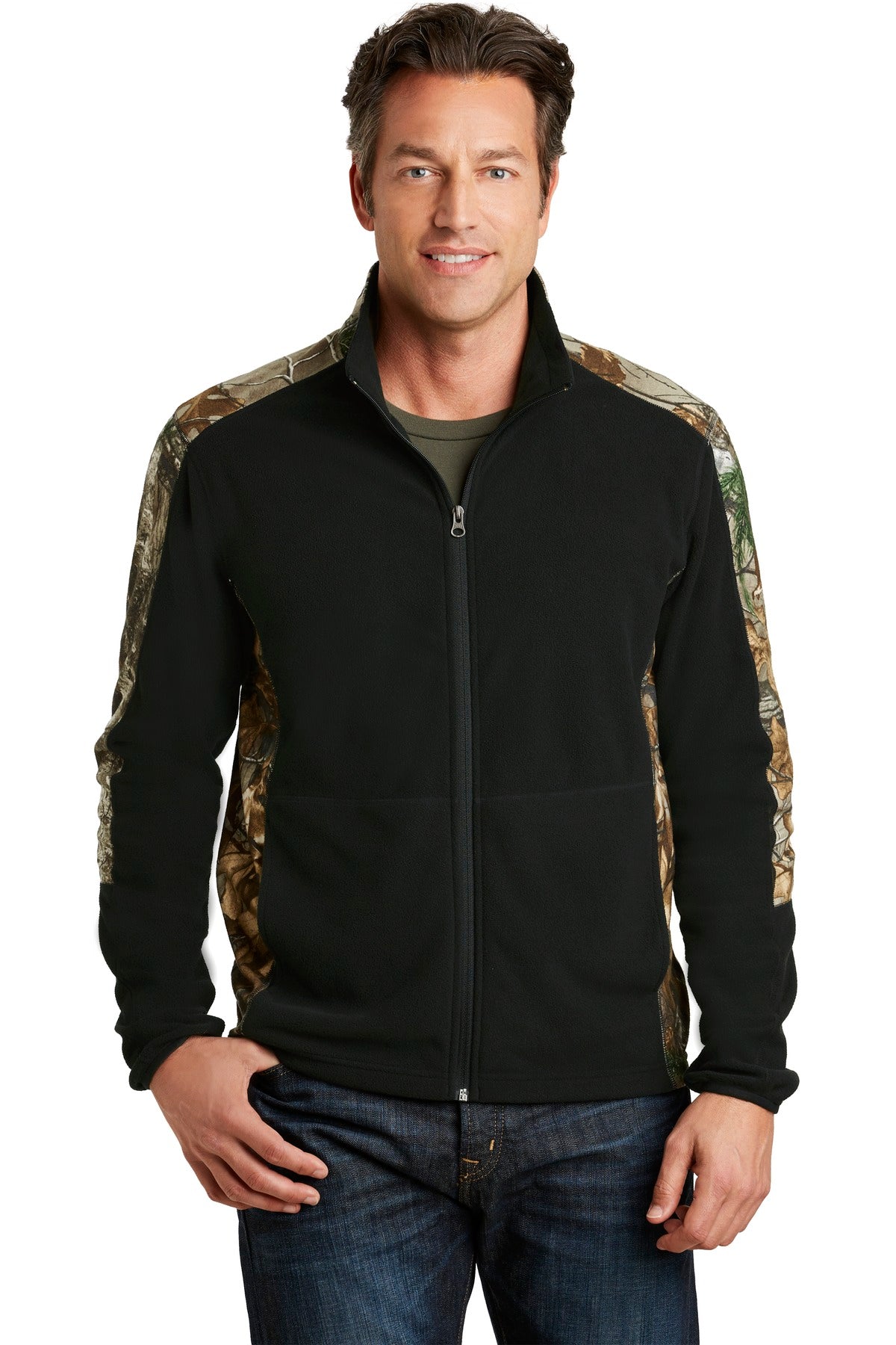 Camouflage Microfleece Full-Zip Jacket