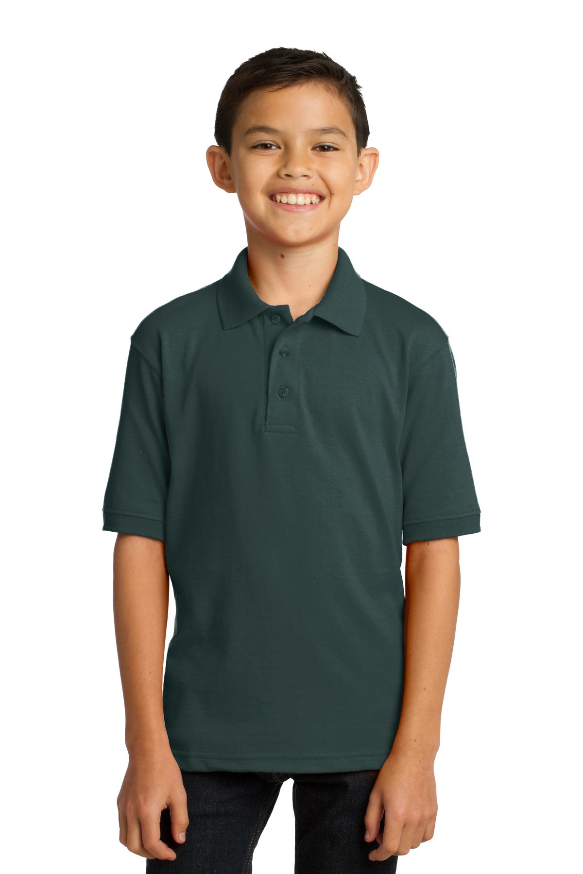 Youth Core Blend Jersey Knit Polo