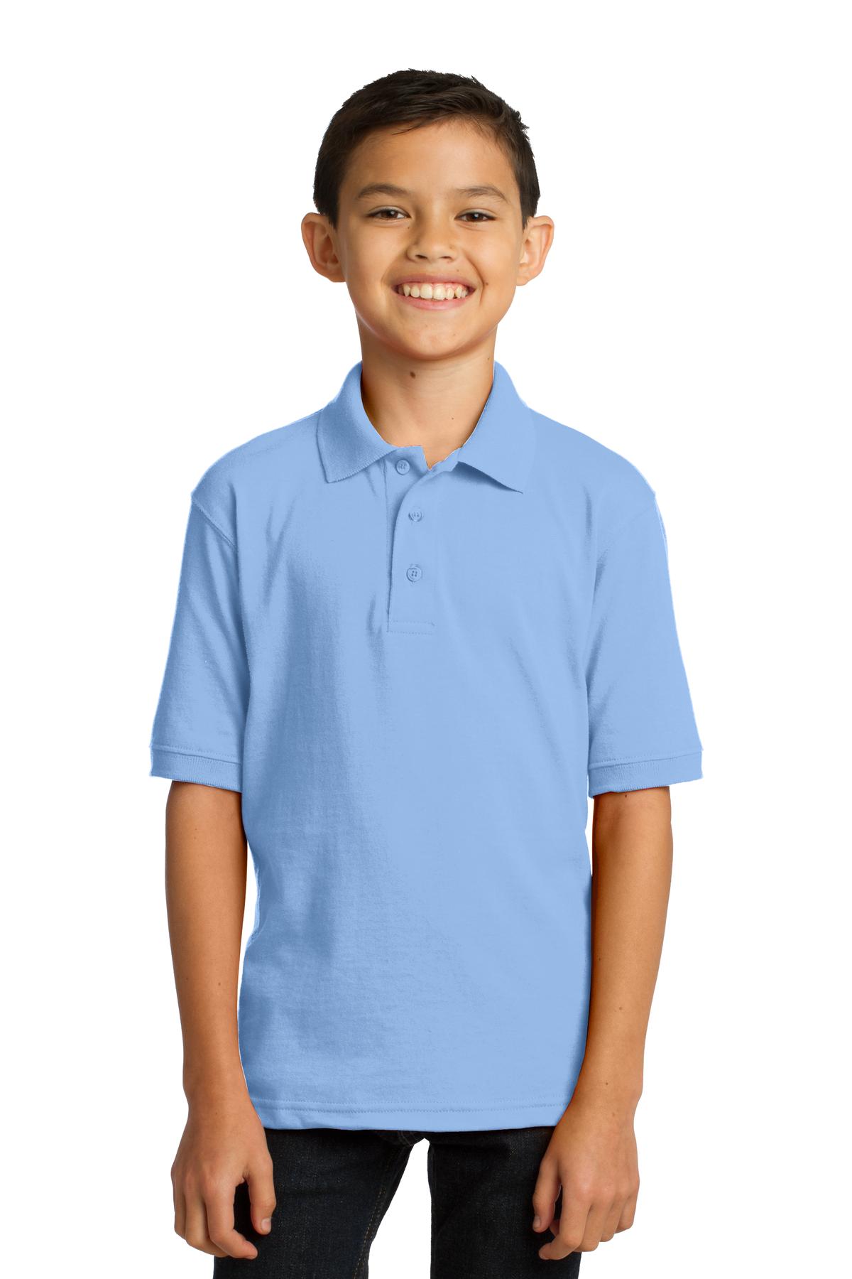 Youth Core Blend Jersey Knit Polo