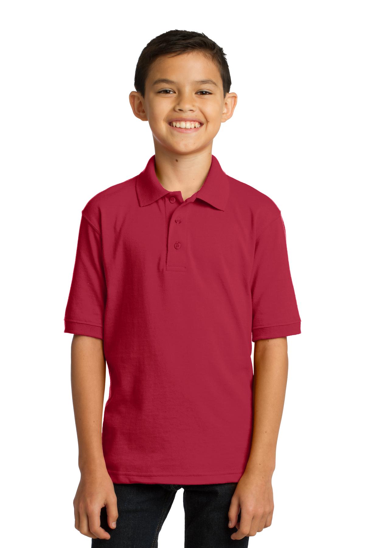 Youth Core Blend Jersey Knit Polo