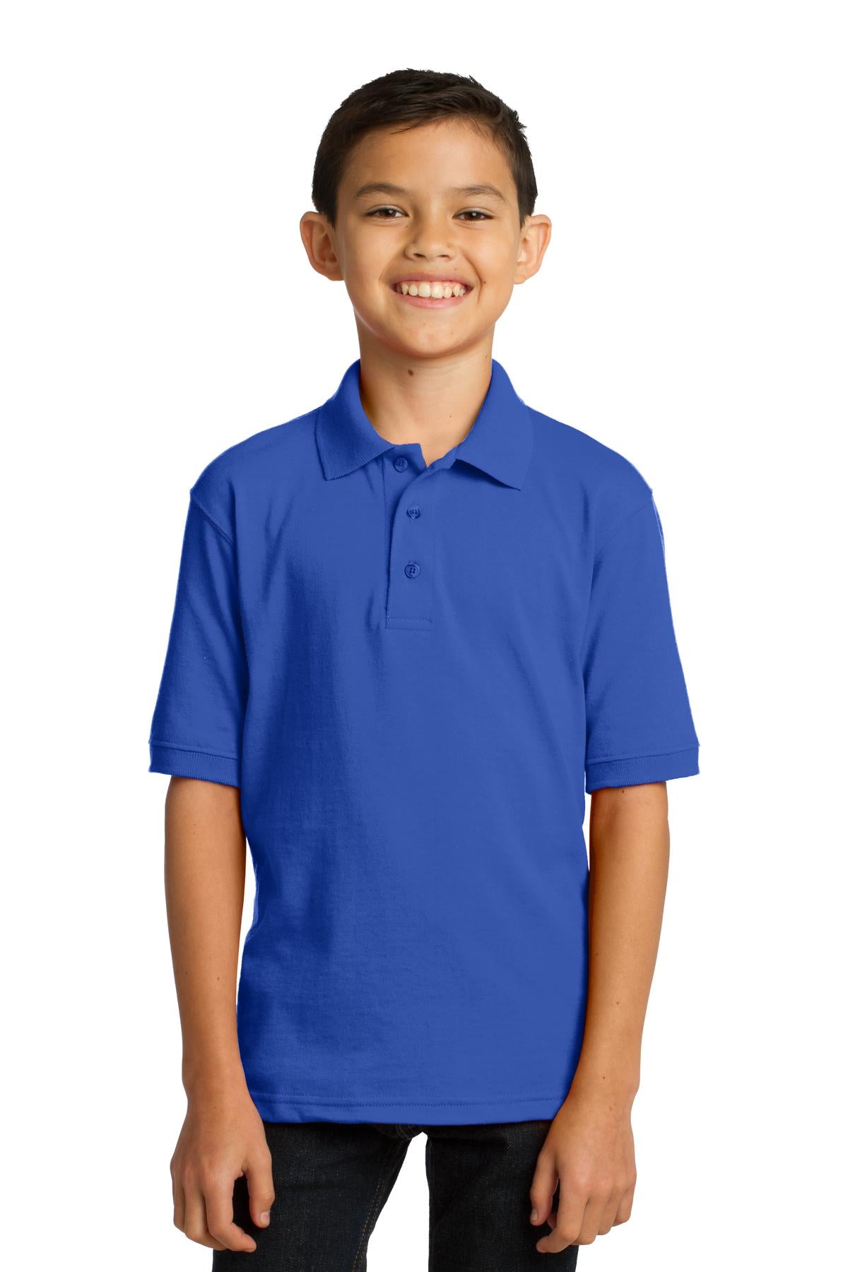 Youth Core Blend Jersey Knit Polo