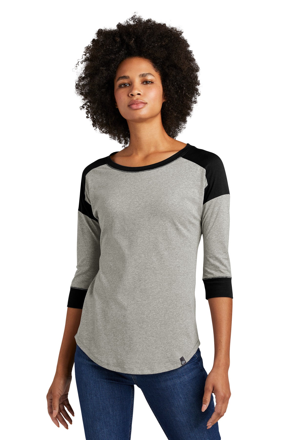 Ladies Heritage Blend 3/4-Sleeve Baseball Raglan Tee