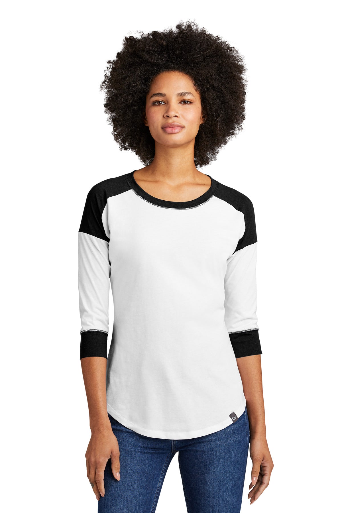 Ladies Heritage Blend 3/4-Sleeve Baseball Raglan Tee