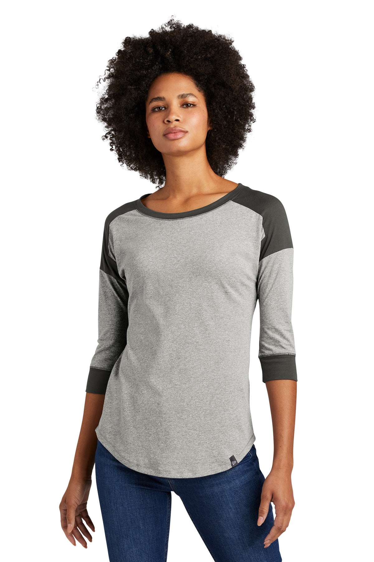 Ladies Heritage Blend 3/4-Sleeve Baseball Raglan Tee