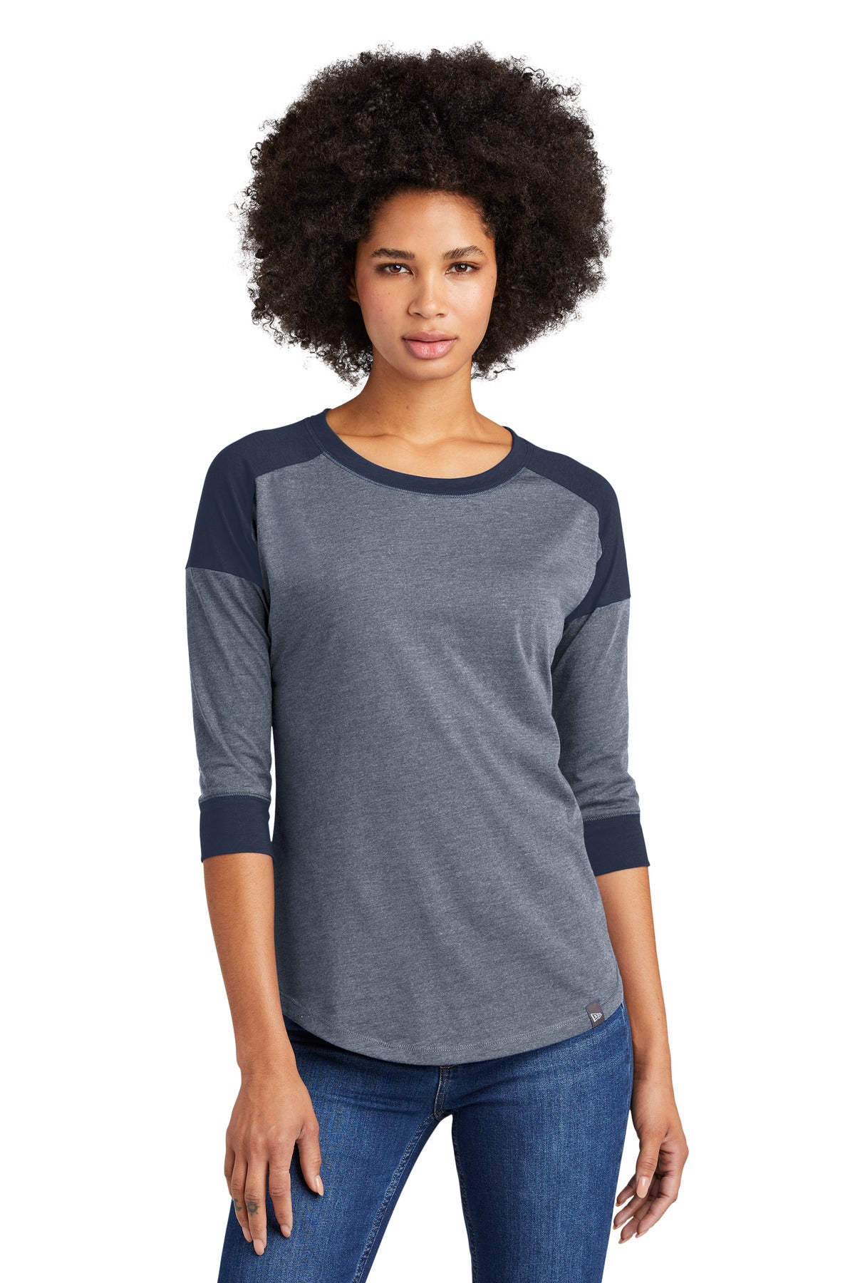 Ladies Heritage Blend 3/4-Sleeve Baseball Raglan Tee