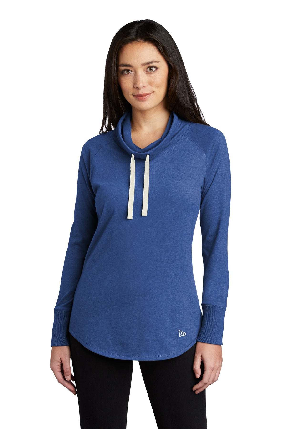 Ladies Sueded Cotton Blend Cowl Tee