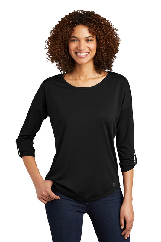 Ladies Gravitate Scoop 3/4-Sleeve