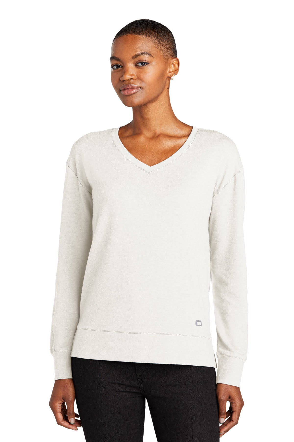 Ladies Luuma Flex Long Sleeve V-Neck