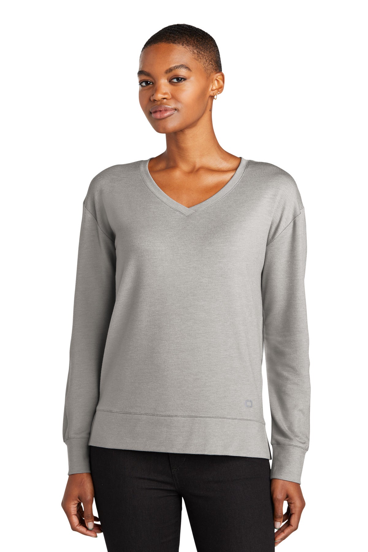 Ladies Luuma Flex Long Sleeve V-Neck
