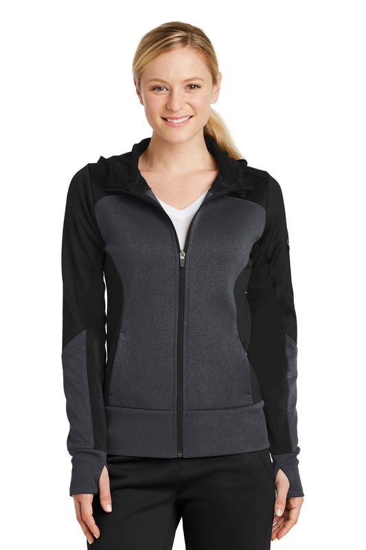 Ladies Tech Fleece Colorblock Full-Zip Hooded Jacket