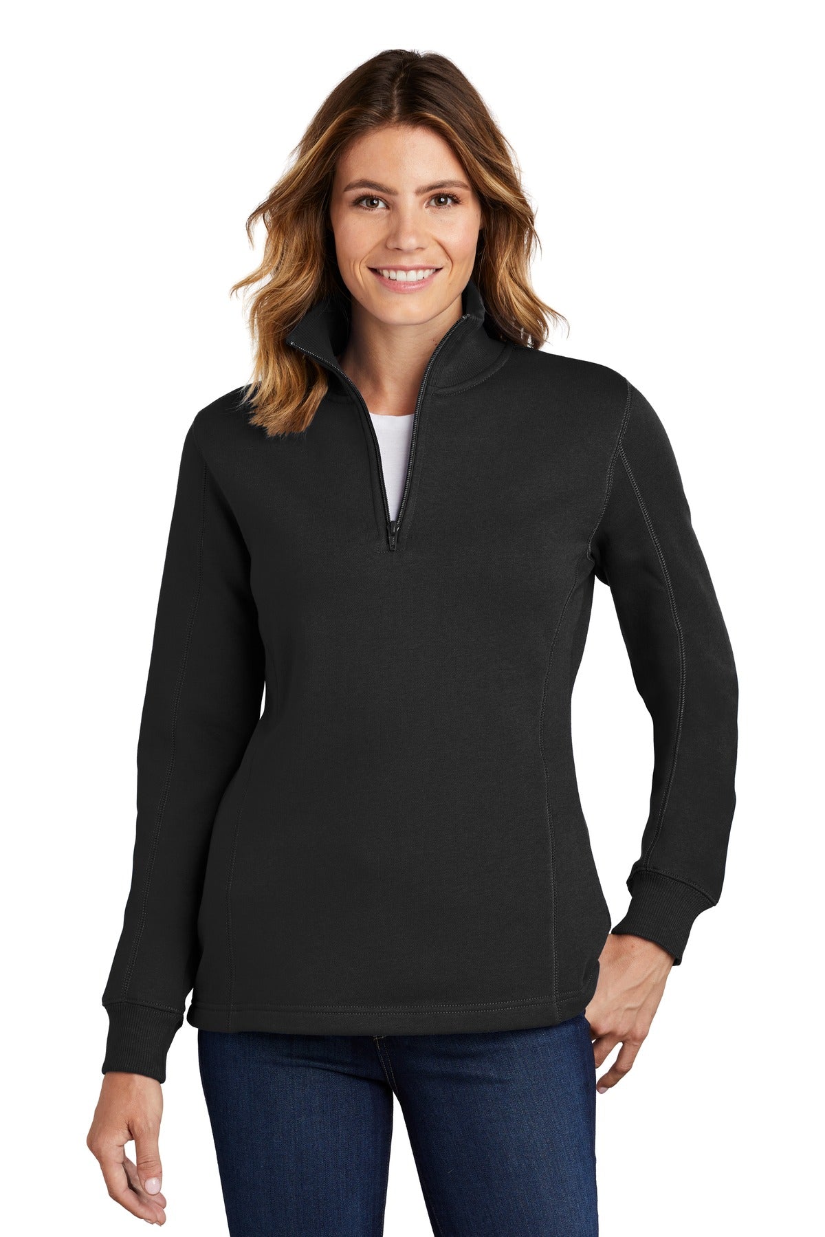 Ladies 1/4-Zip Sweatshirt