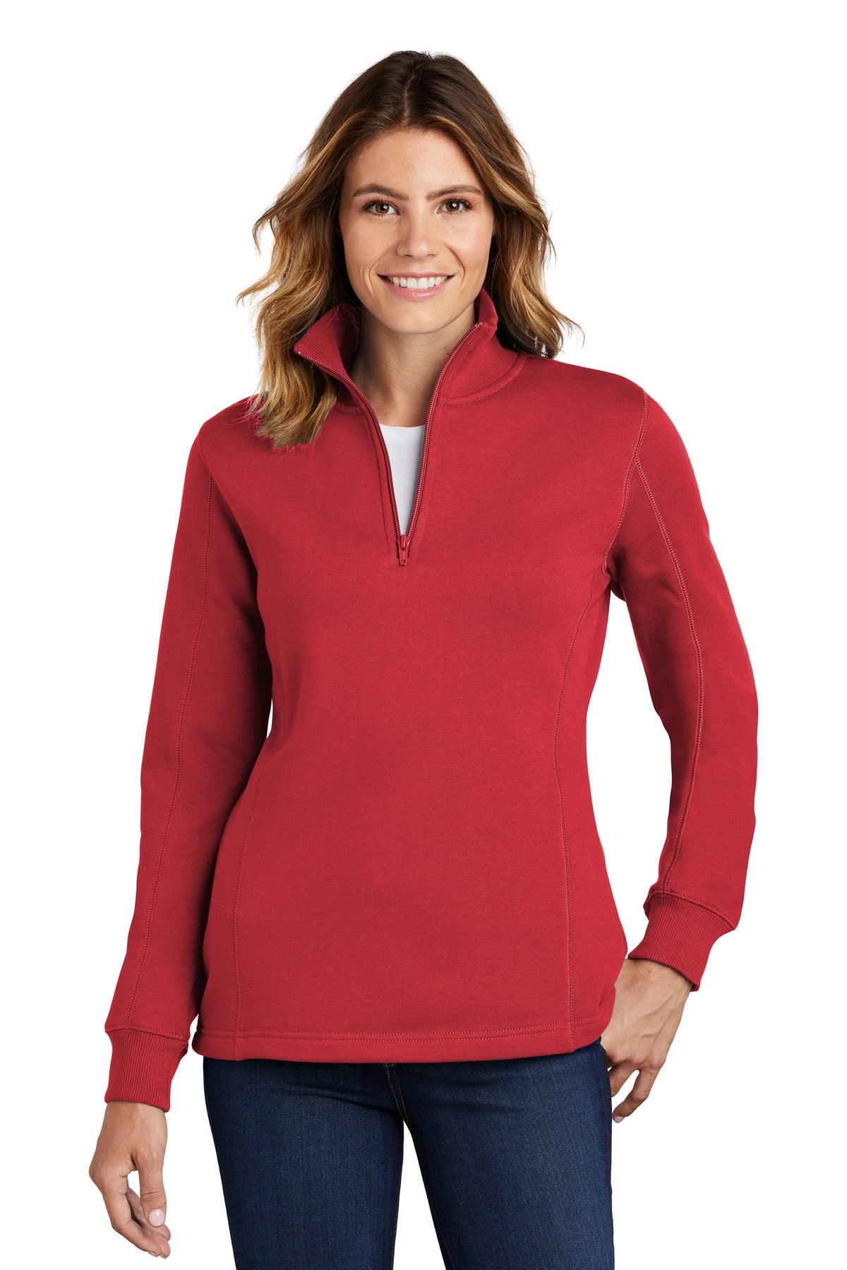 Ladies 1/4-Zip Sweatshirt