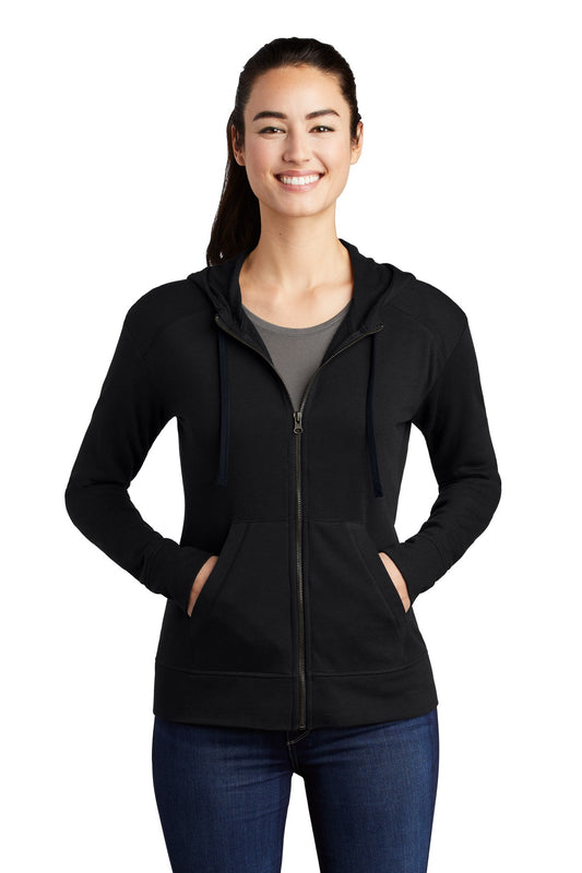 Ladies PosiCharge ® Tri-Blend Wicking Fleece Full-Zip Hooded Jacket