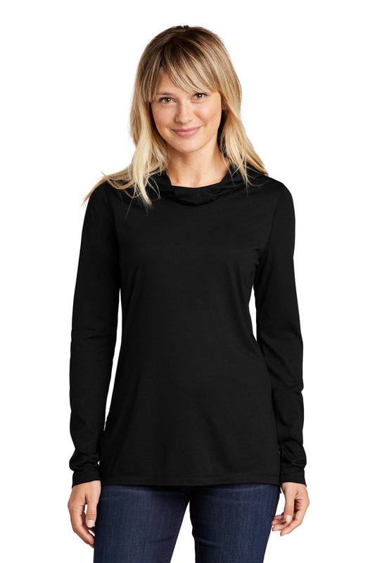 Ladies PosiCharge ® Tri-Blend Wicking Long Sleeve Hoodie