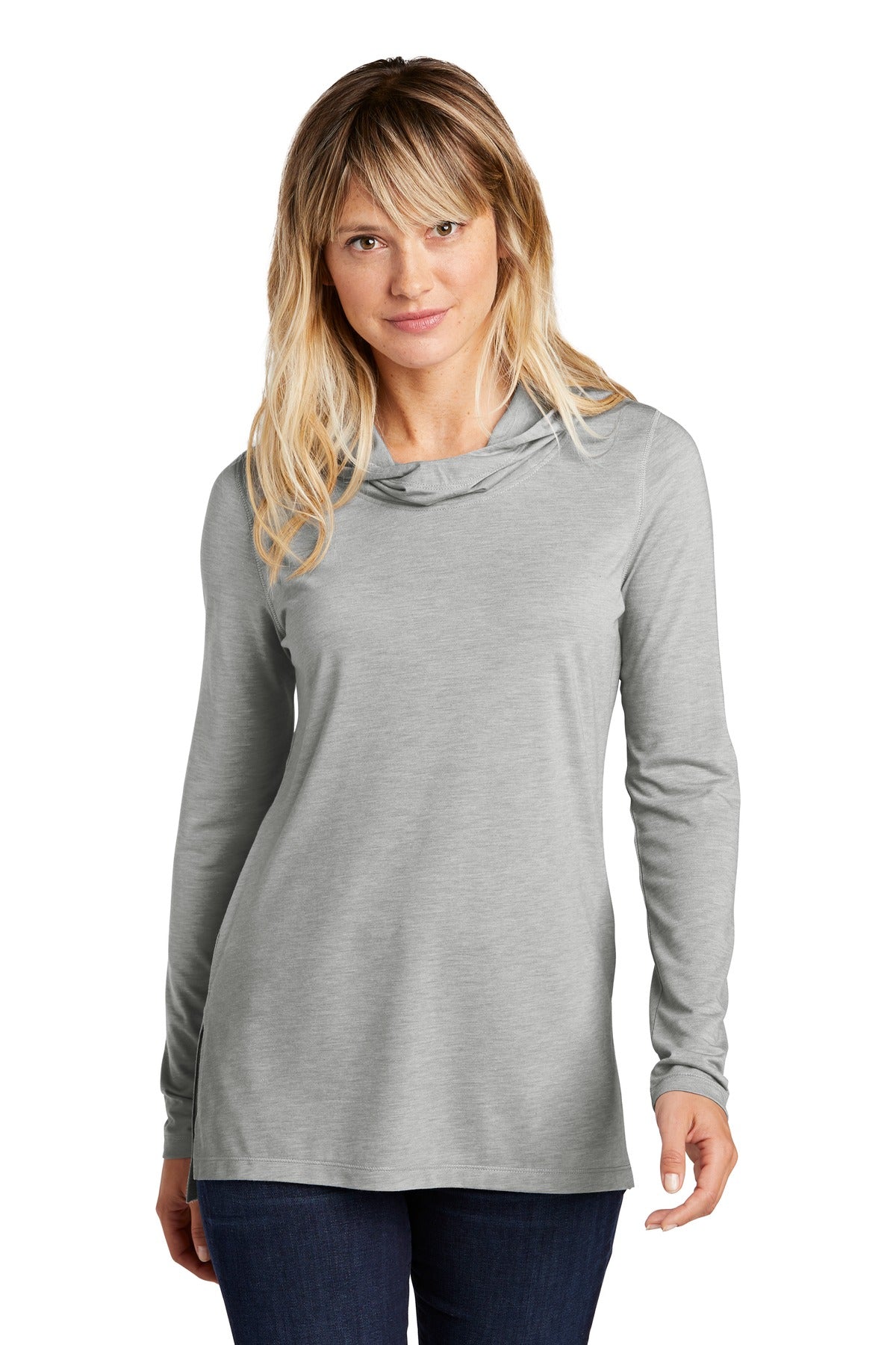Ladies PosiCharge ® Tri-Blend Wicking Long Sleeve Hoodie
