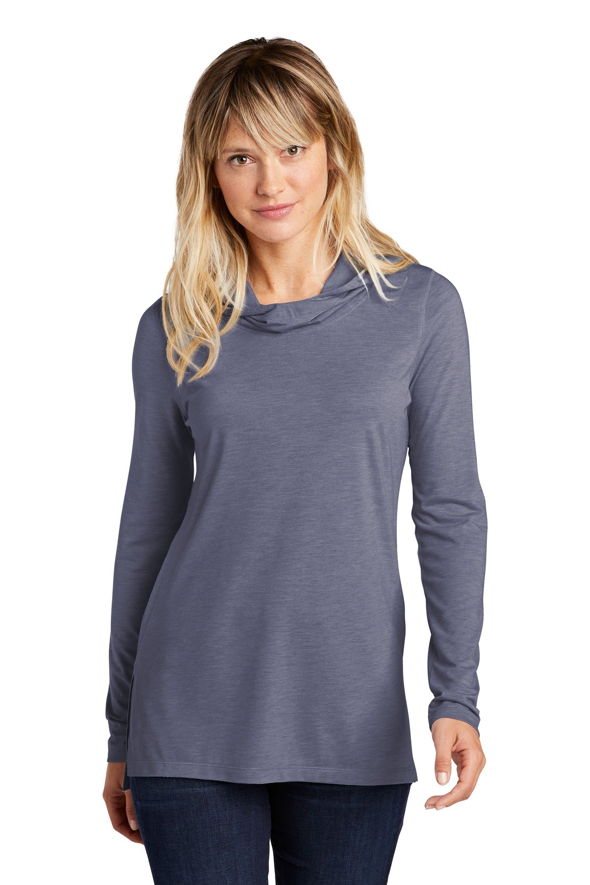 Ladies PosiCharge ® Tri-Blend Wicking Long Sleeve Hoodie