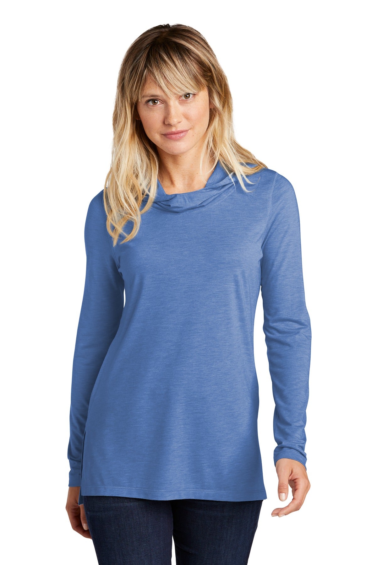 Ladies PosiCharge ® Tri-Blend Wicking Long Sleeve Hoodie