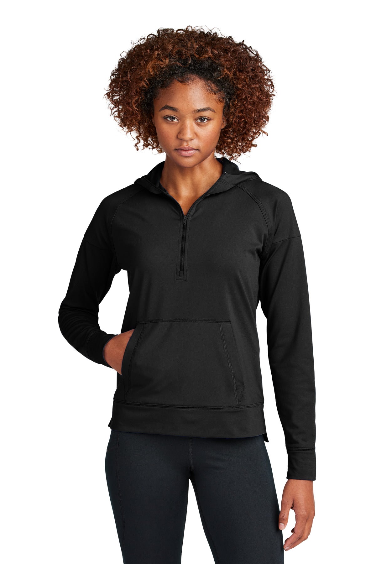 Ladies Sport-Wick® Stretch 1/2-Zip Hoodie