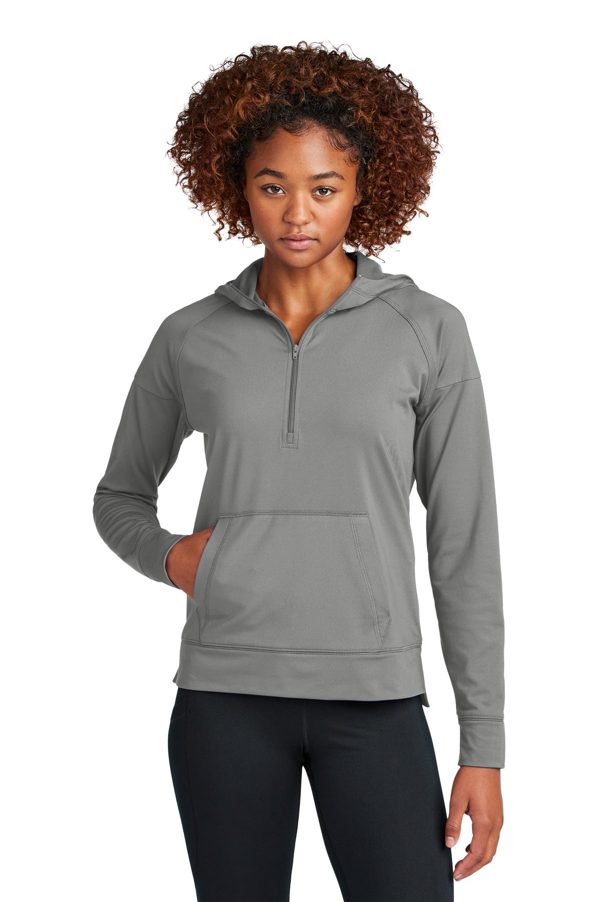 Ladies Sport-Wick® Stretch 1/2-Zip Hoodie