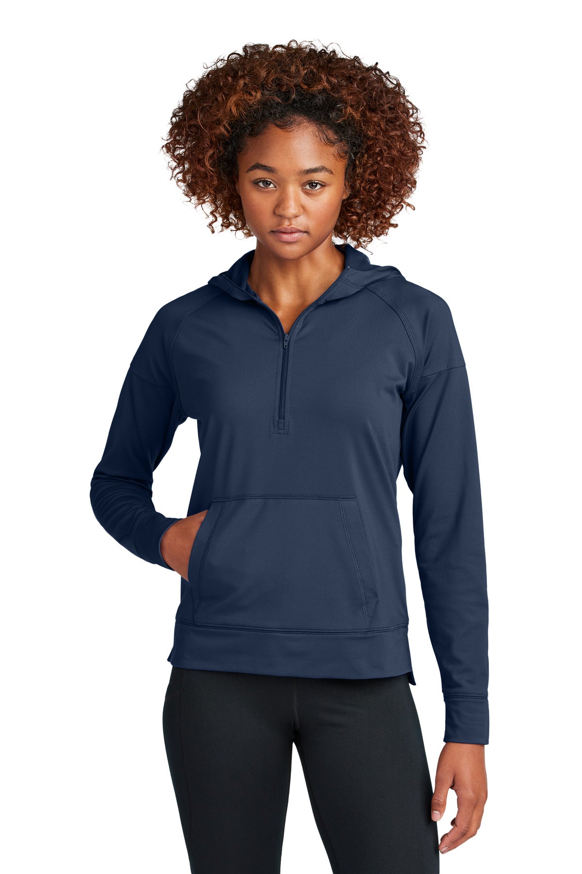 Ladies Sport-Wick® Stretch 1/2-Zip Hoodie
