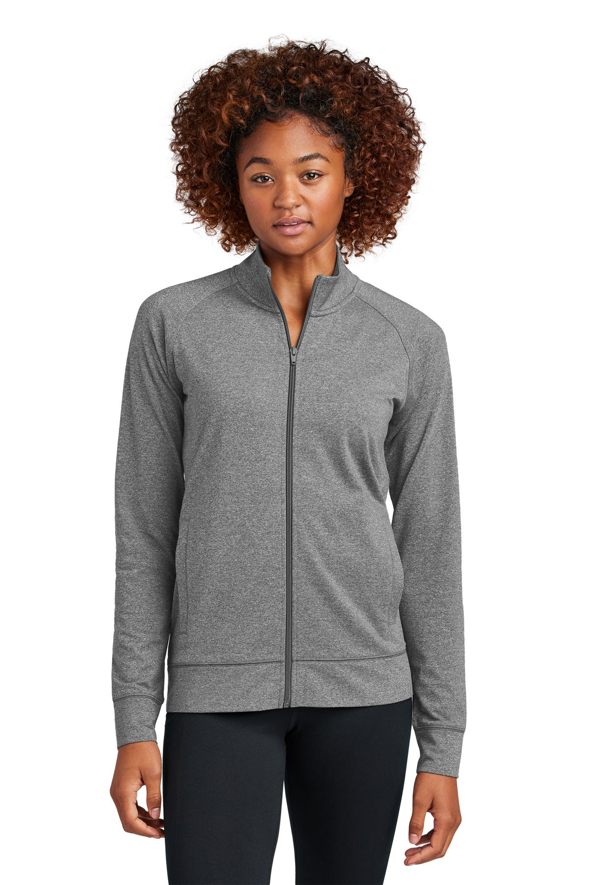 Ladies Sport-Wick® Stretch Full-Zip Cadet Jacket