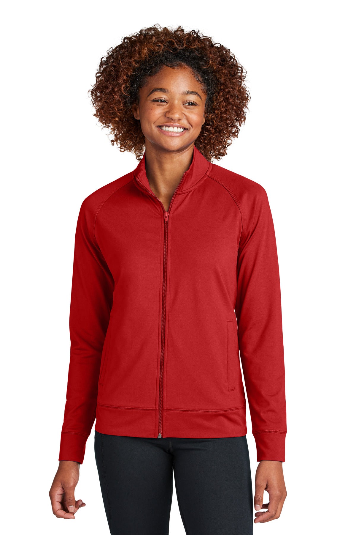 Ladies Sport-Wick® Stretch Full-Zip Cadet Jacket