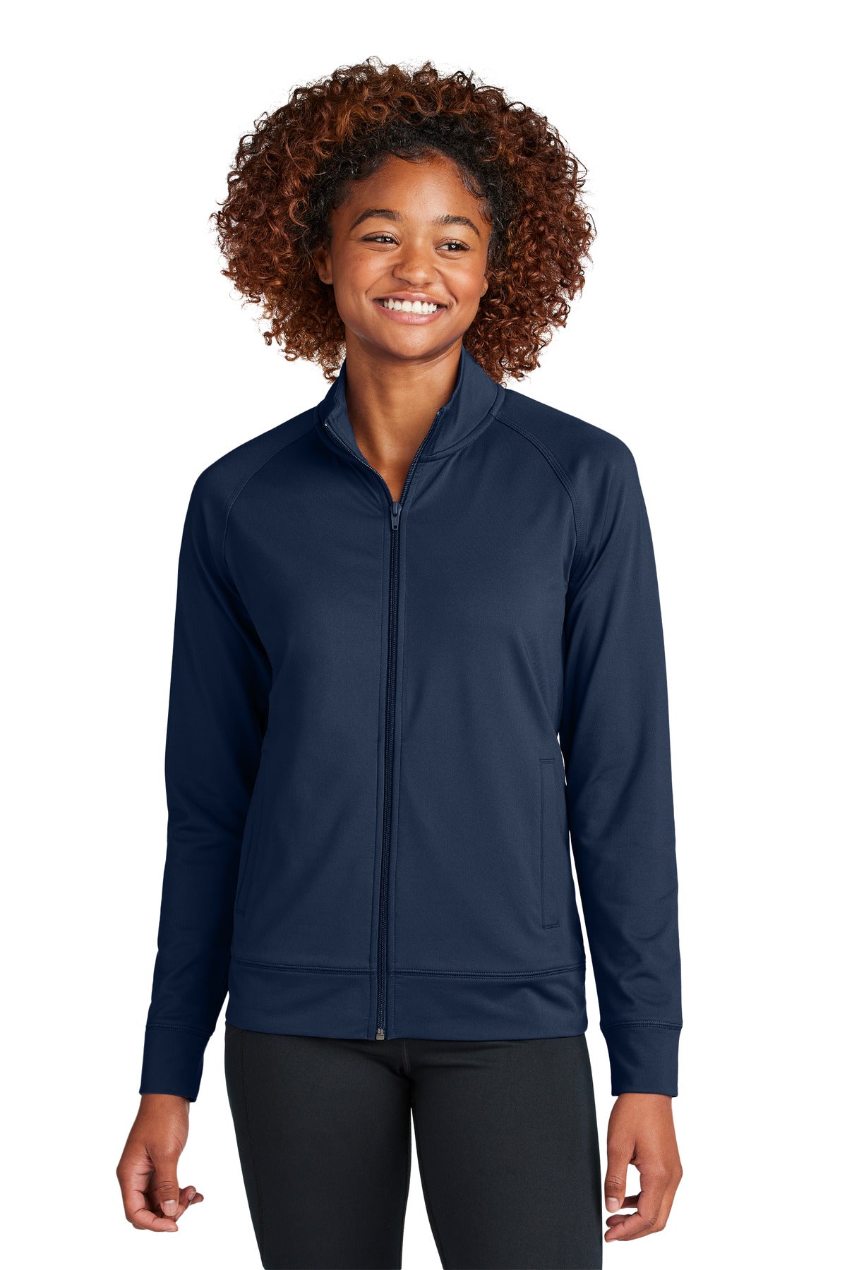 Ladies Sport-Wick® Stretch Full-Zip Cadet Jacket