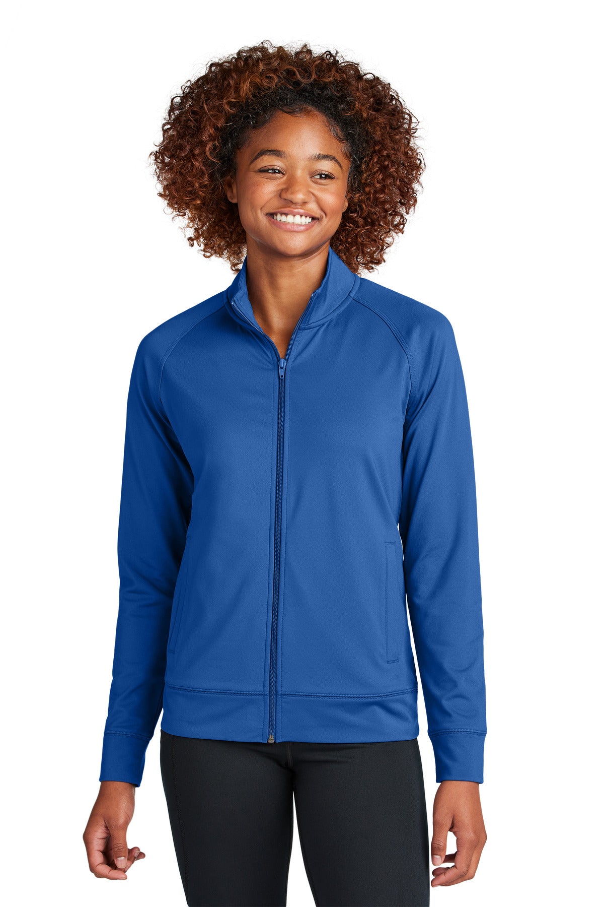 Ladies Sport-Wick® Stretch Full-Zip Cadet Jacket