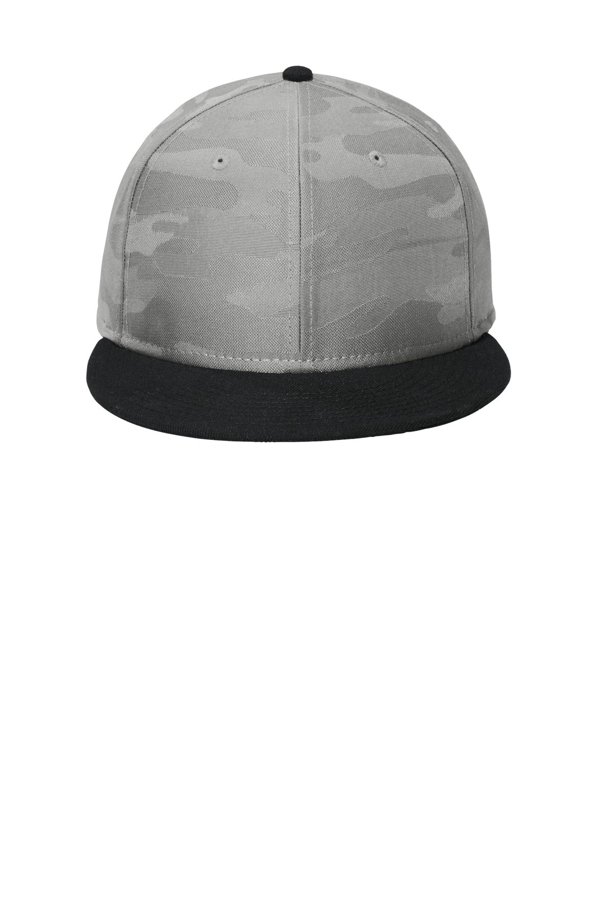 Camo Flat Bill Snapback Cap