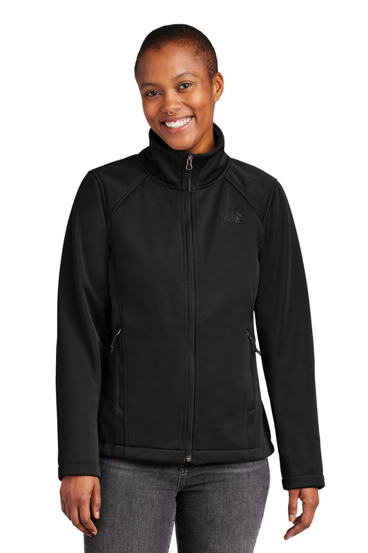 Ladies Chest Logo Ridgewall Soft Shell Jacket