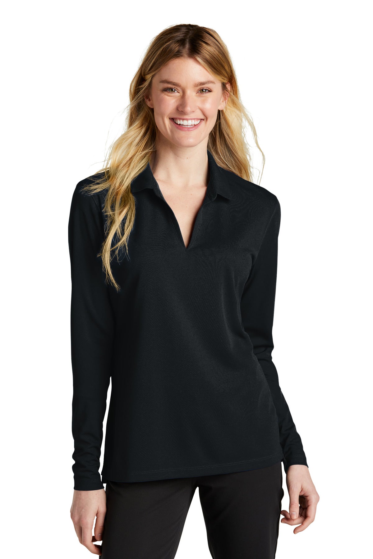Ladies Dri-FIT Micro Pique 20 Long Sleeve Polo