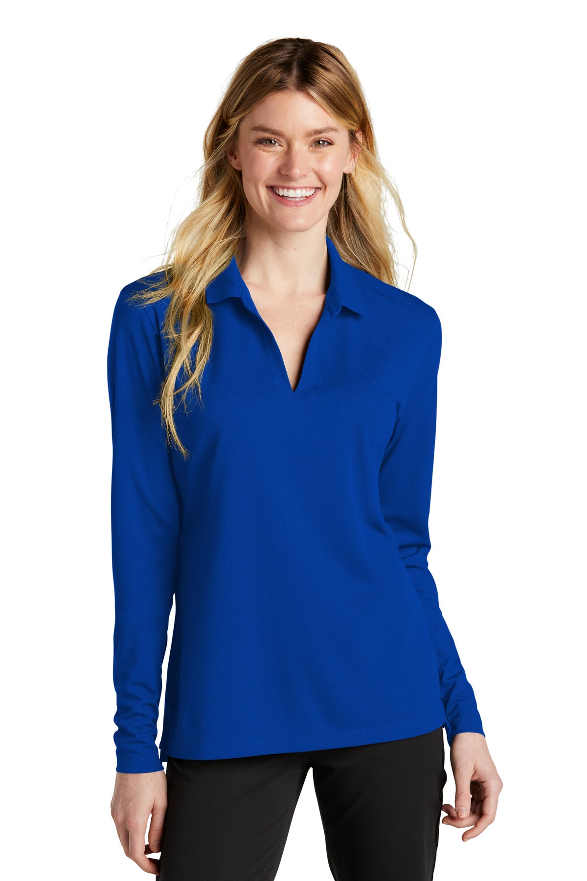 Ladies Dri-FIT Micro Pique 20 Long Sleeve Polo