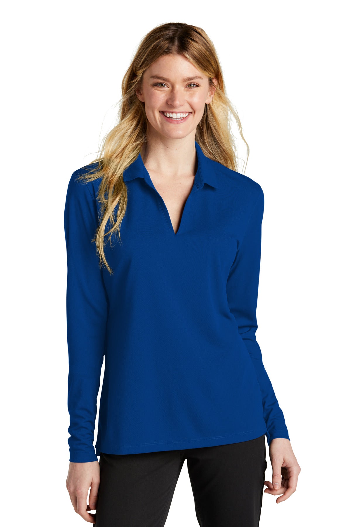 Ladies Dri-FIT Micro Pique 20 Long Sleeve Polo