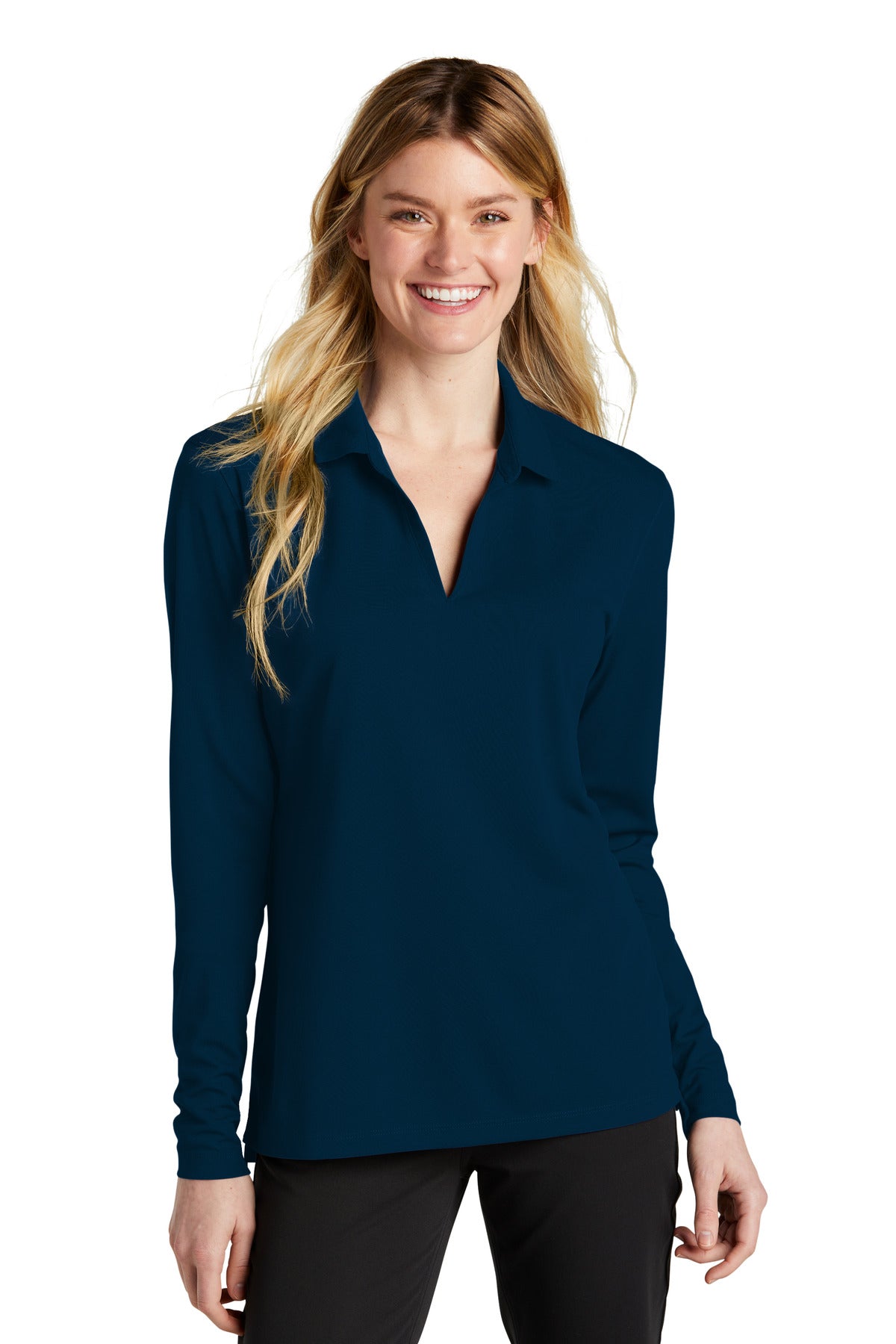 Ladies Dri-FIT Micro Pique 20 Long Sleeve Polo
