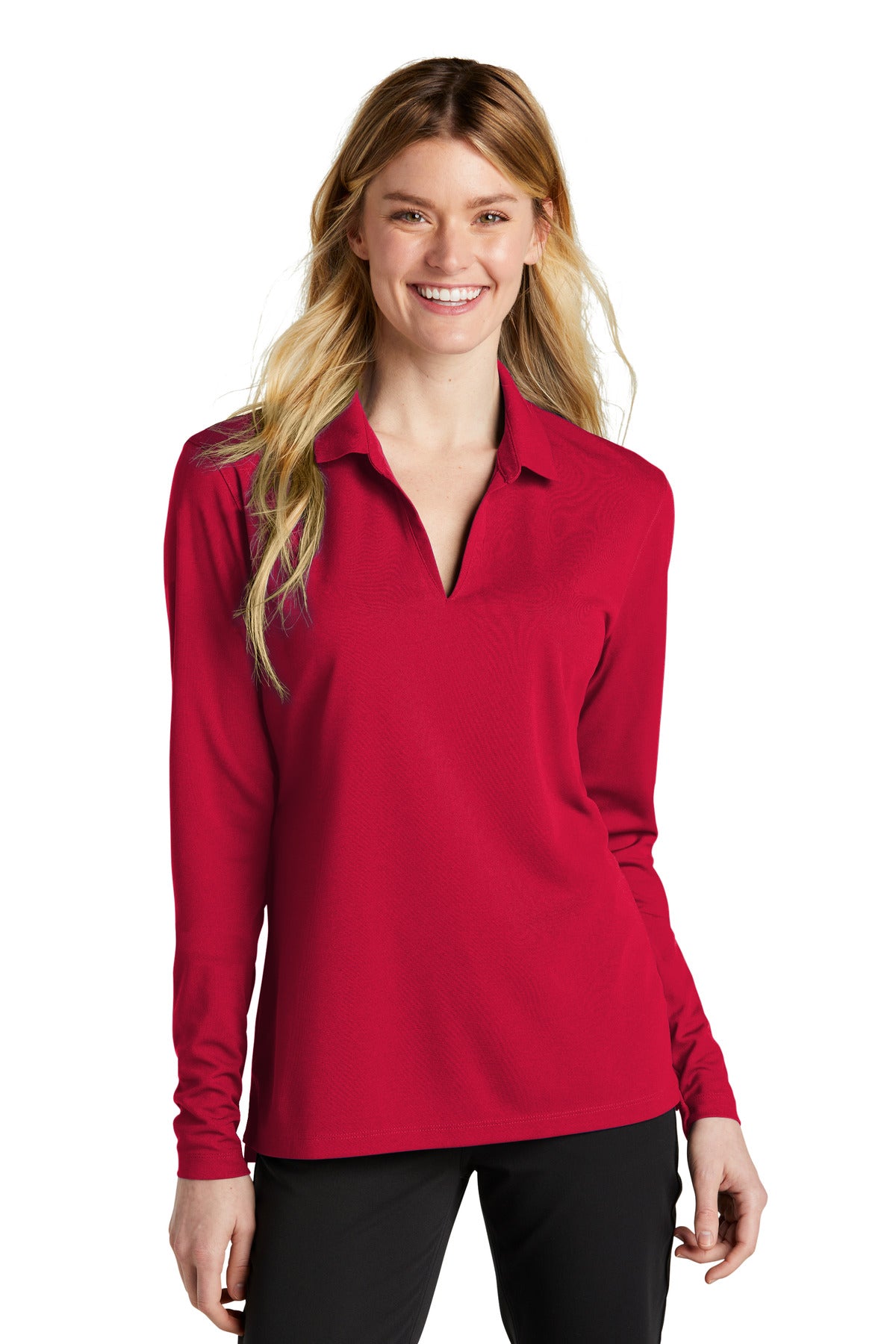 Ladies Dri-FIT Micro Pique 20 Long Sleeve Polo