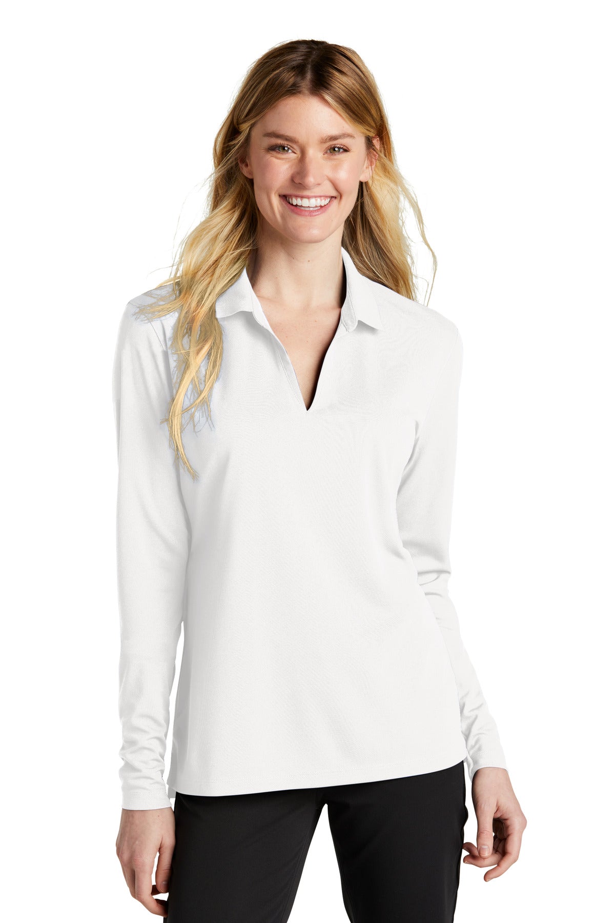 Ladies Dri-FIT Micro Pique 20 Long Sleeve Polo